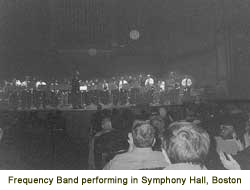 Frequency Band performing in Symphony Hall, Boston